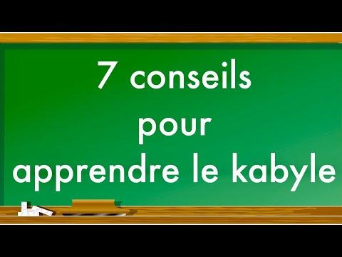 Conseils pour apprendre le kabyle